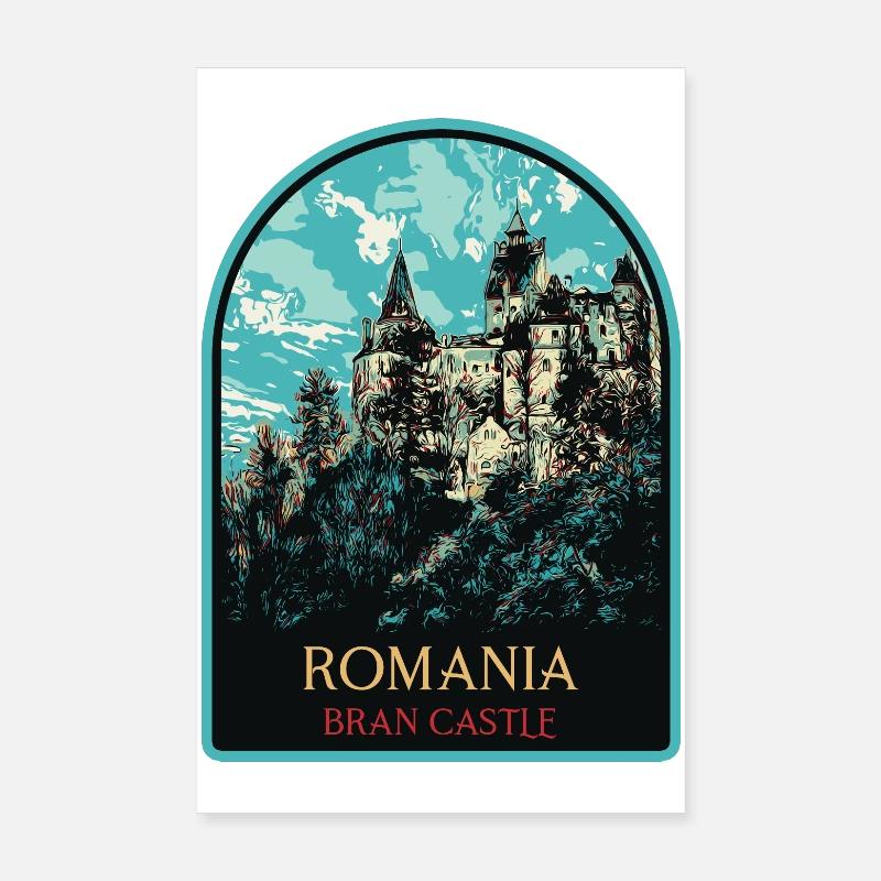 Explorez le mystère du château de Bran Poster 20 x 30 cm