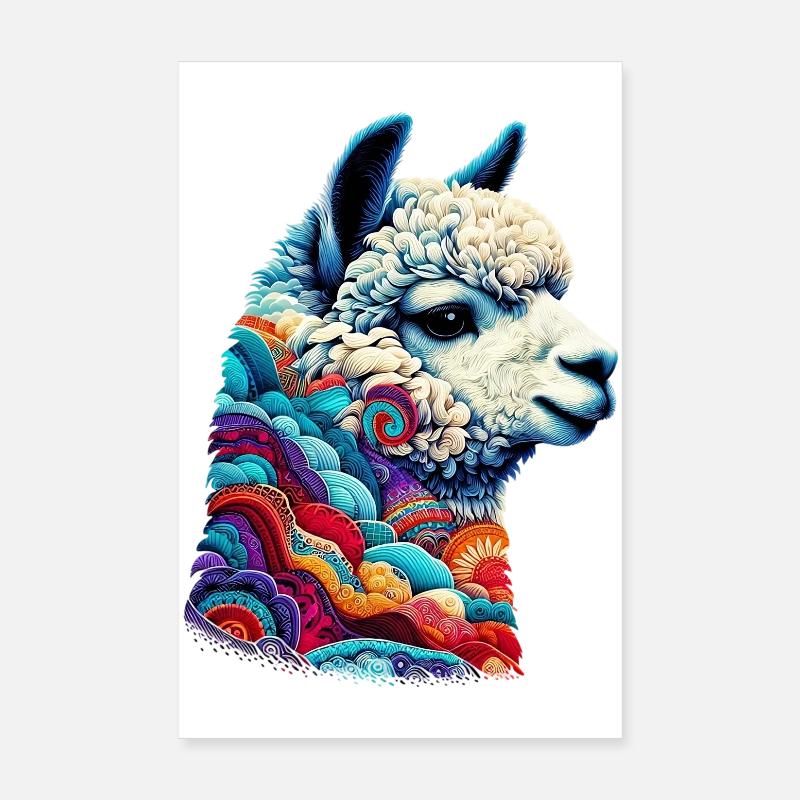 Alpaga Poster 20 x 30 cm