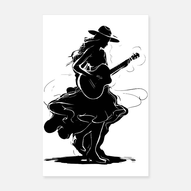 Guitarist Poster 8" x 12" (20x30 cm)