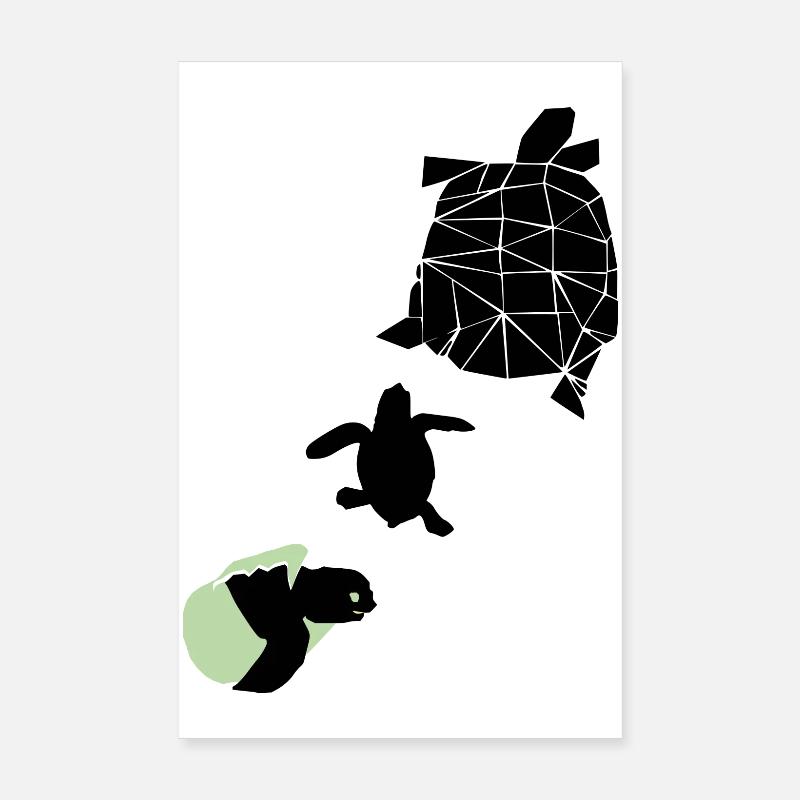 Turtle Poster 8" x 12" (20x30 cm)
