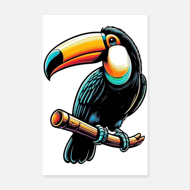 Toucan Poster 8" x 12" (20x30 cm)