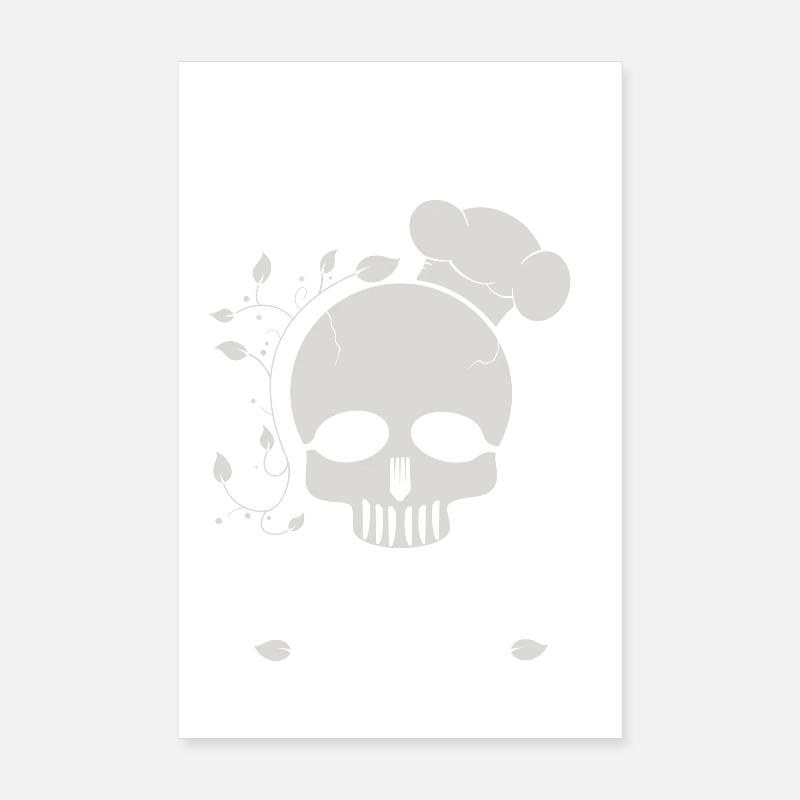 Dîner du crâne Poster 20 x 30 cm