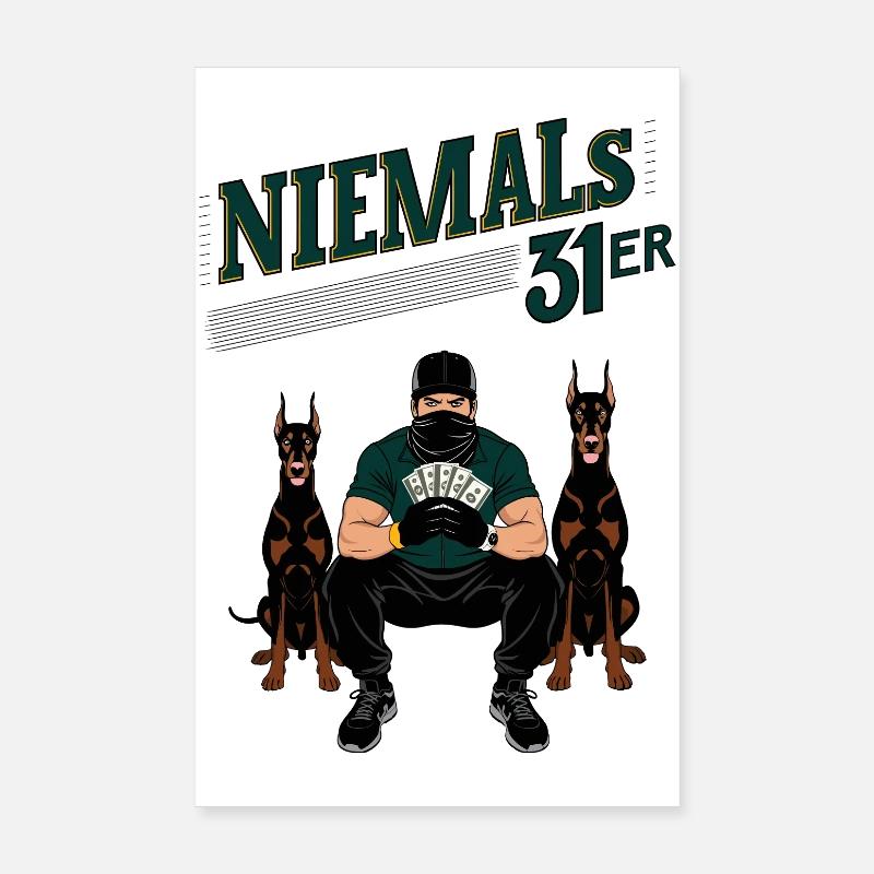 Niemals 31ER Poster 20x30 cm