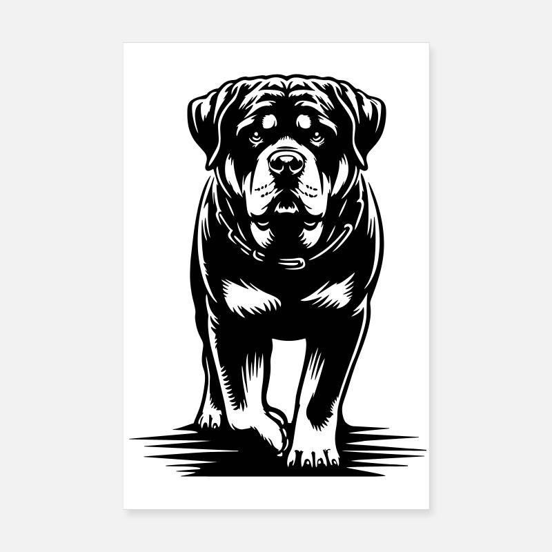 Rottweiler Poster 20 x 30 cm