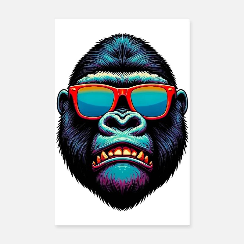 Gorille Poster 20 x 30 cm