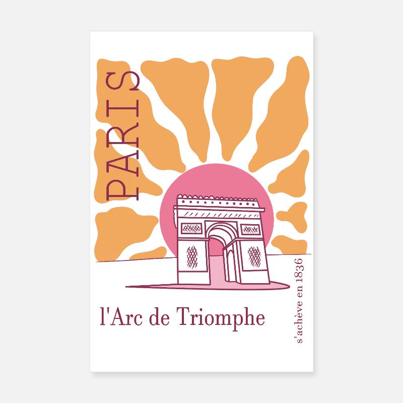 Frankreich arc de triomphe Poster 20x30 cm