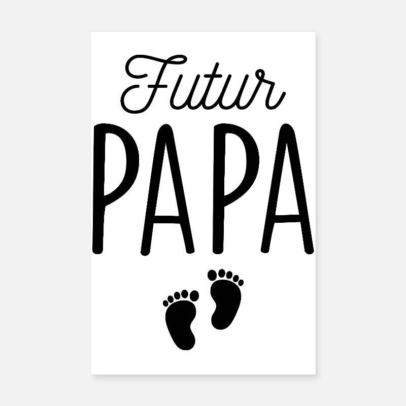 Werdender Vater, Geburt, Geschenkidee, Baby, Kind Poster 20x30 cm