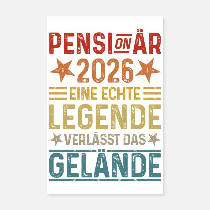 Retraité 2026 : Une légende quitte le site Poster 20 x 30 cm