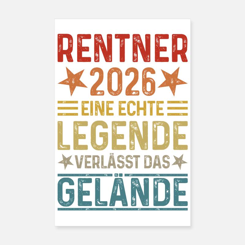 Retraités 2026 - Une légende quitte le site Poster 20 x 30 cm