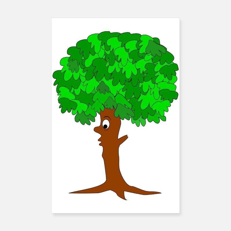 Funny Tree Poster 8" x 12" (20x30 cm)