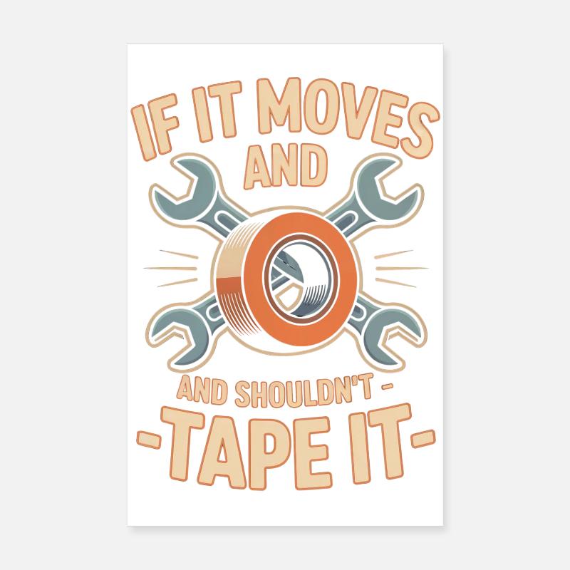 mechanic humor Poster 8" x 12" (20x30 cm)