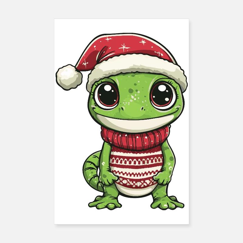 Noël de Noël Lizard Poster 20 x 30 cm