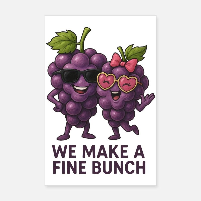 Une grappe fine de raisins avec style Poster 20 x 30 cm