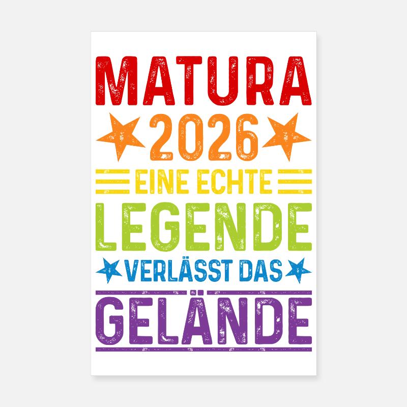 Matura 2026 : La véritable légende quitte le site Poster 20 x 30 cm