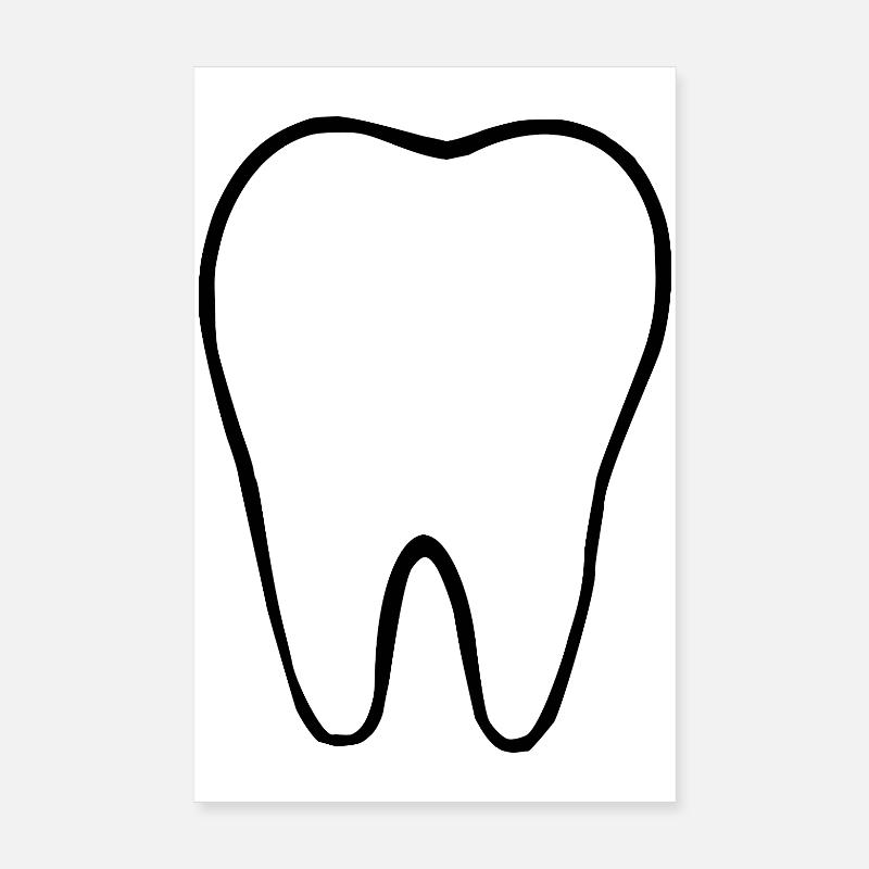 Tooth, Teeth, Dentist Poster 8" x 12" (20x30 cm)