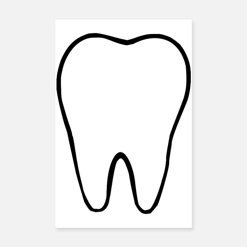 Dent, dents, dentiste Poster 20 x 30 cm