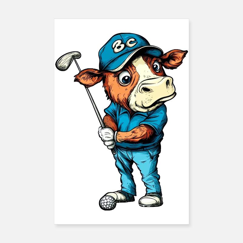 Golf de vaches Poster 20 x 30 cm