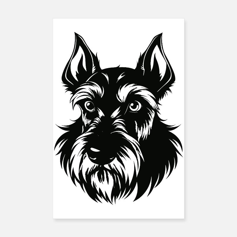 Schnauzer géant Poster 20 x 30 cm