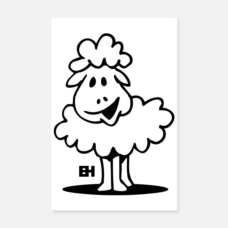 Schaf Poster 20x30 cm