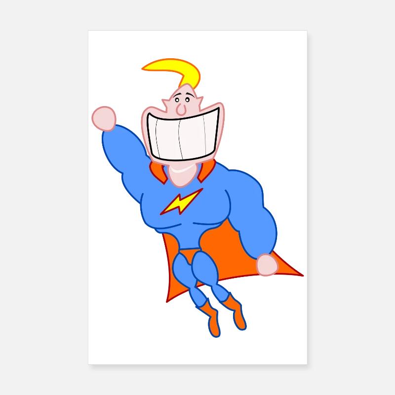Superhero Poster 8" x 12" (20x30 cm)