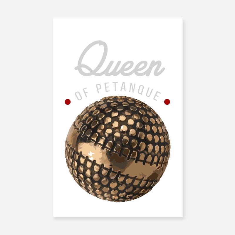 Reine de la pétanque Poster 20 x 30 cm