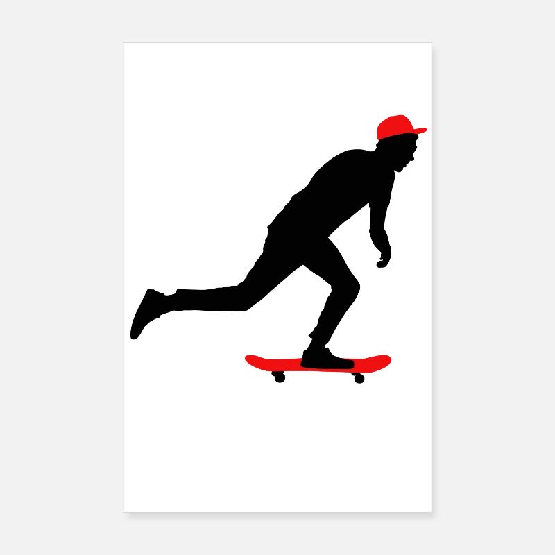 Skateboarding Poster 8" x 12" (20x30 cm)