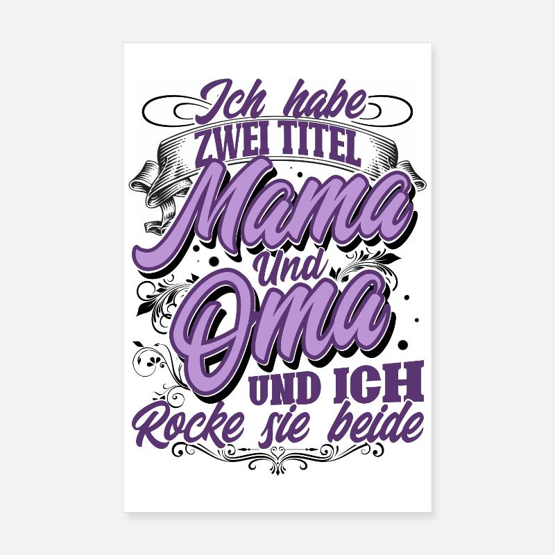 Mama Oma Poster 20x30 cm