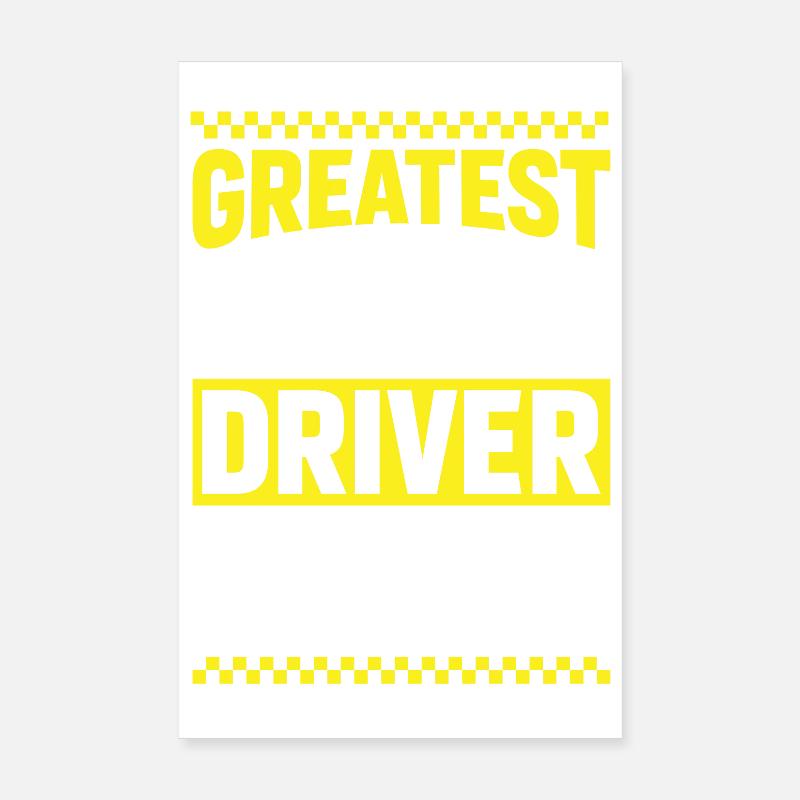 Grand motif de chauffeur Uber Poster 20 x 30 cm