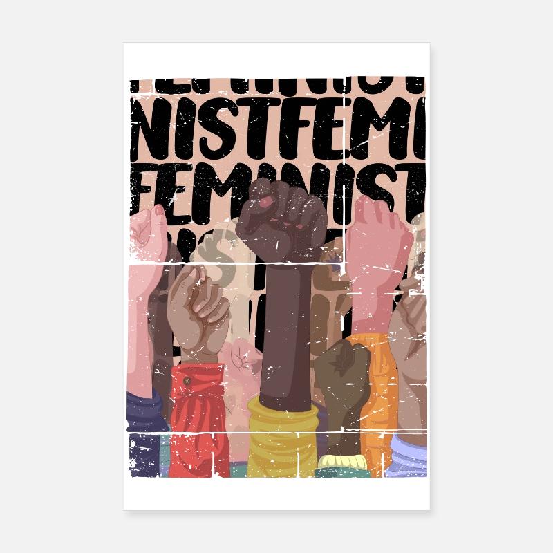 Feministische Faust Poster 20x30 cm
