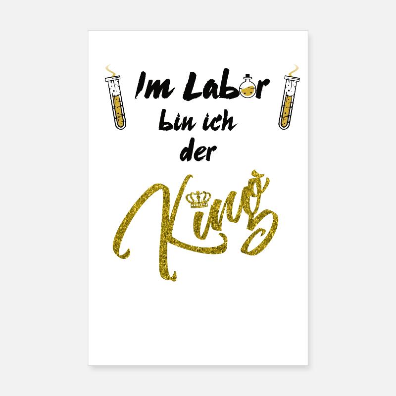 King Laboratory - Poster 8" x 12" (20x30 cm) - white