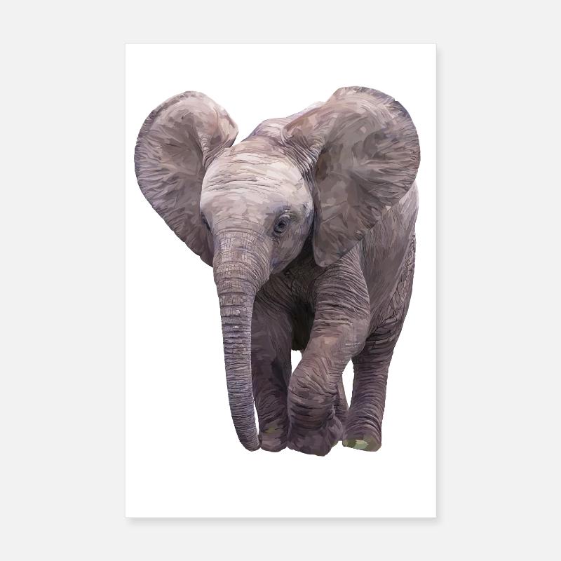 Elefäntchen Poster 20x30 cm