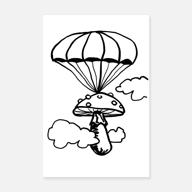 Floating fungus Poster 8" x 12" (20x30 cm)