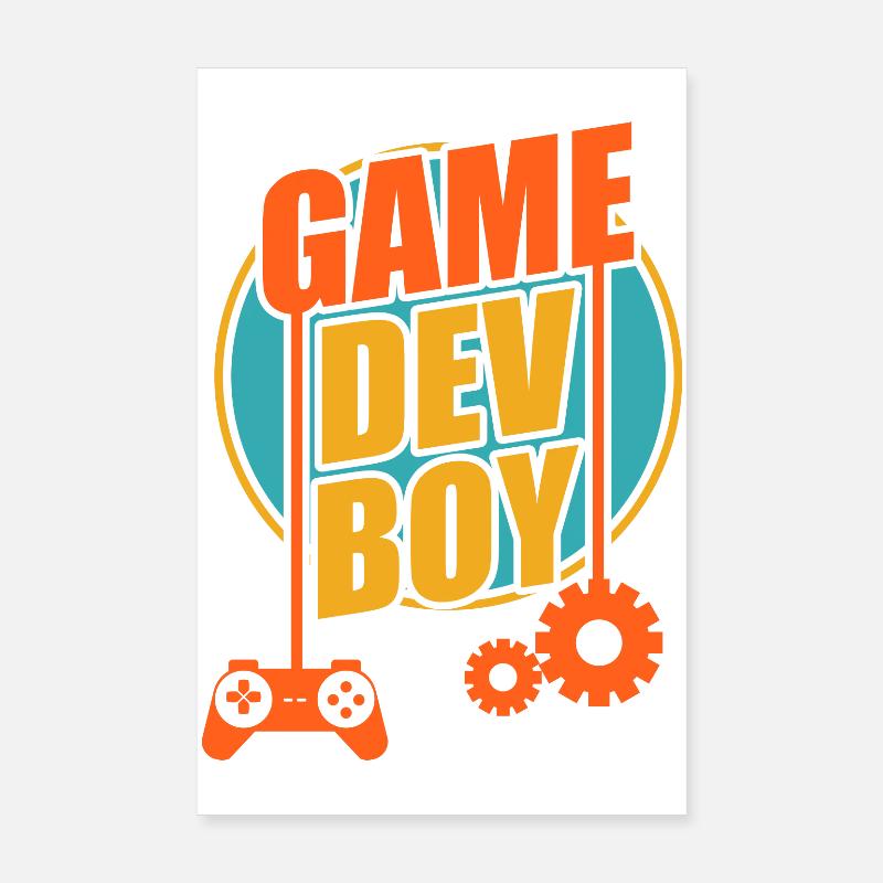 Spielentwickler Junge Poster 20x30 cm