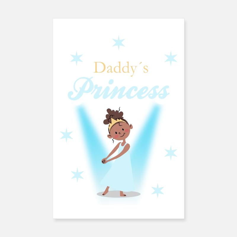 Papa Prinzessin Poster 20x30 cm