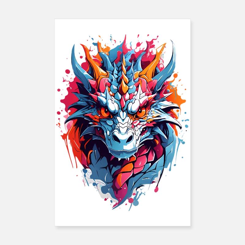 Cool Dragon Poster 20 x 30 cm