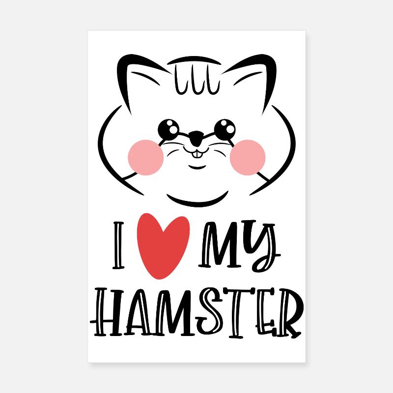 Lieblingstier Herz Haustiere Statement Knuddeltier Poster 20x30 cm