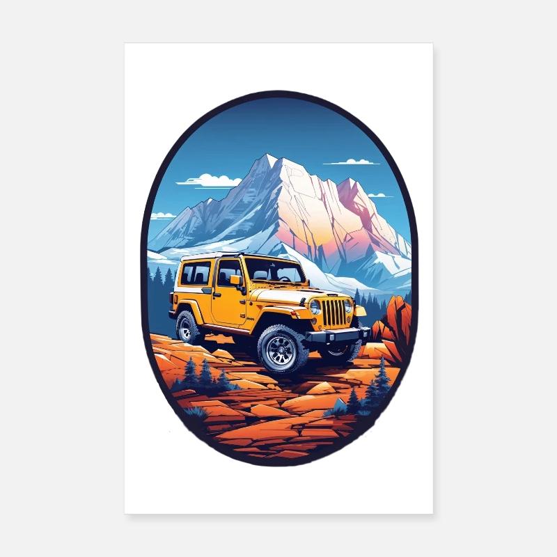 Véhicule tout-terrain 4x4 Poster 20 x 30 cm