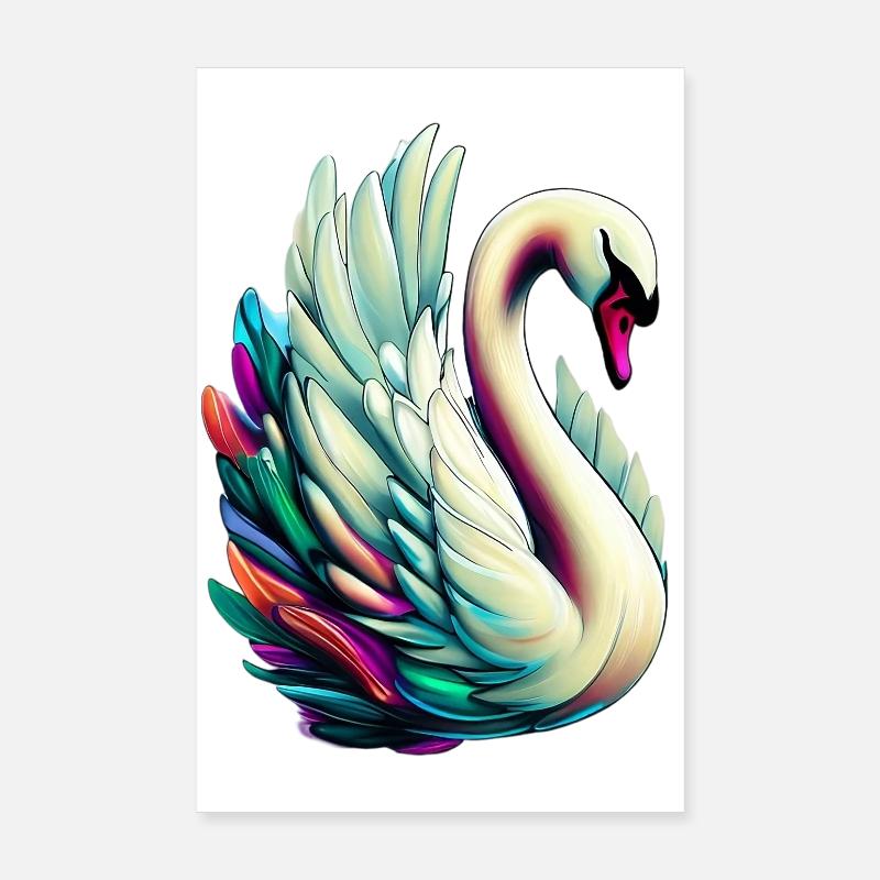 Schwan Poster 20x30 cm