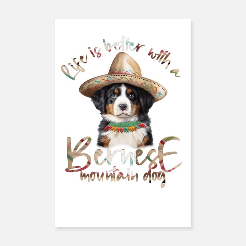 Berner Sennenhund Poster 20x30 cm