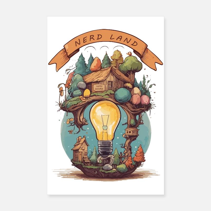 Terra dei nerd Poster 20x30 cm