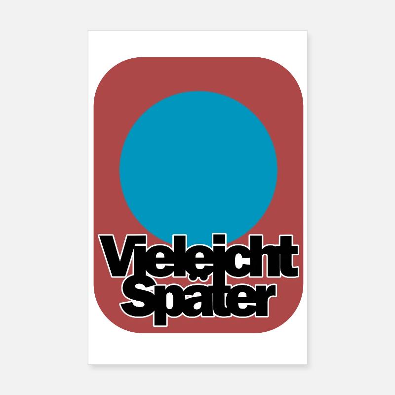 Jeu abstrait de couleurs avec le lettrage Poster 20 x 30 cm
