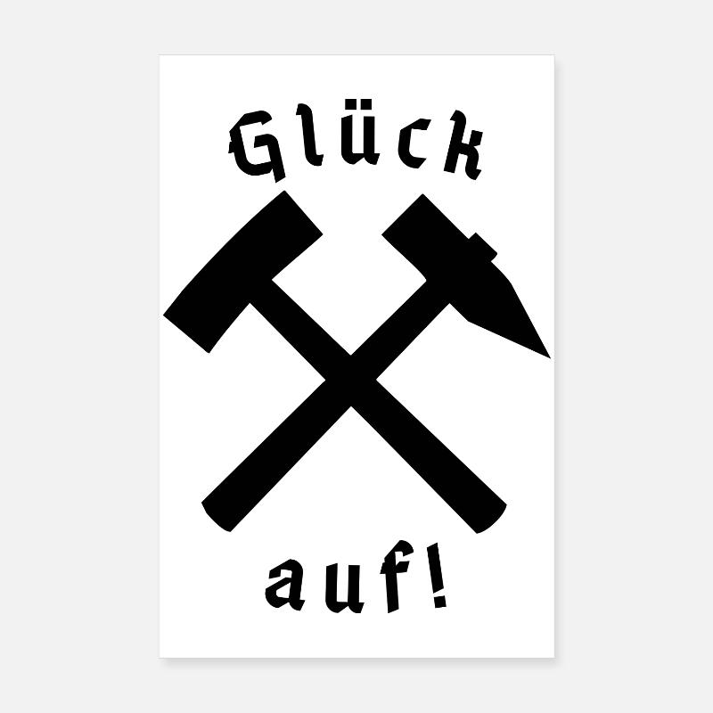 Glück auf! Poster 20x30 cm