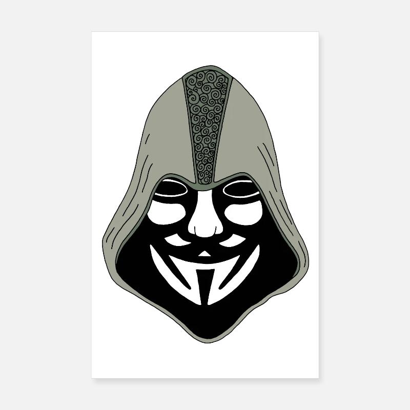 Anonymous Poster 8" x 12" (20x30 cm)