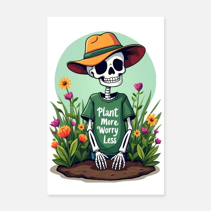 PLANTEZ PLUS, SOUCIEZ-VOUS MOINS Poster 20 x 30 cm