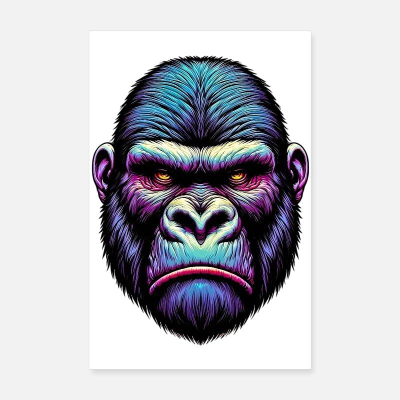 Gorille Poster 20 x 30 cm