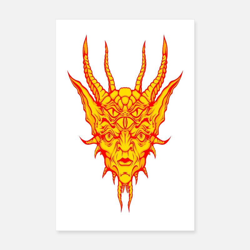 Fire Demon Poster 8" x 12" (20x30 cm)