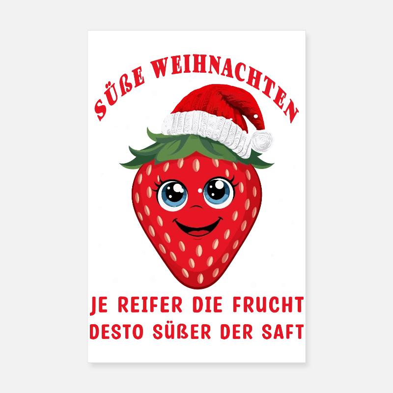 Süße Erdbeere Poster 20x30 cm