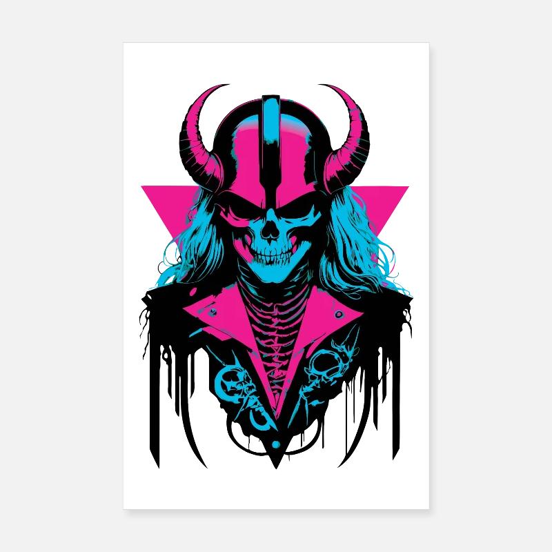 Retro Zombie Poster 8" x 12" (20x30 cm)