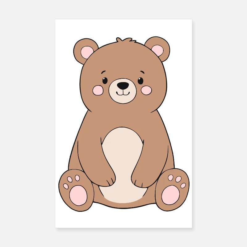Bear Poster 8" x 12" (20x30 cm)