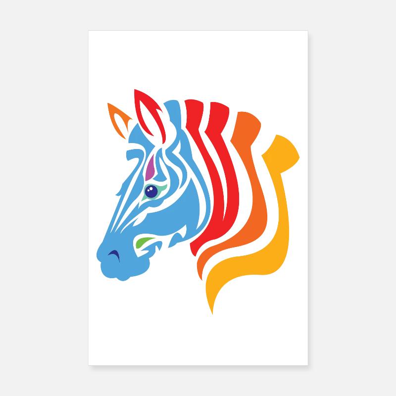 zebra Poster 20x30 cm